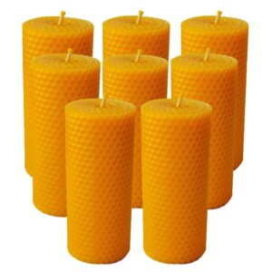 Set of 8 Beeswax Candles