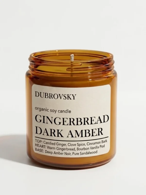Świeca sojowa Gingerbread Dark Amber