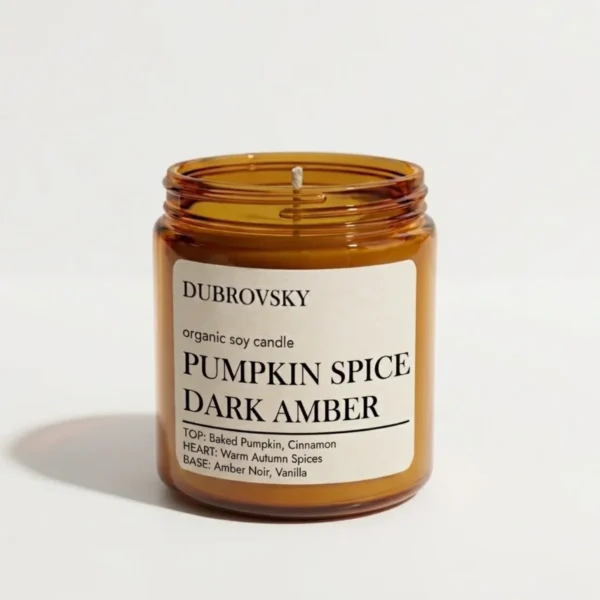 Świeca sojowa Pumpkin Spice Dark Amber