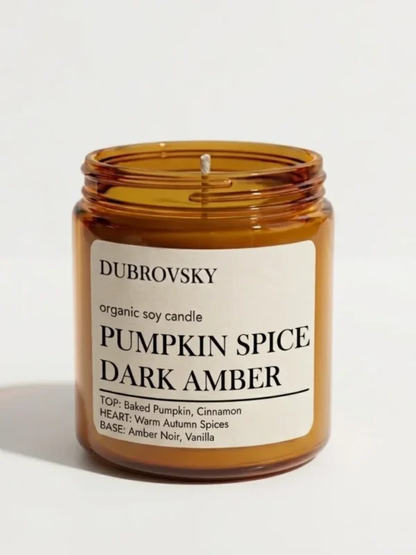 Świeca sojowa Pumpkin Spice Dark Amber